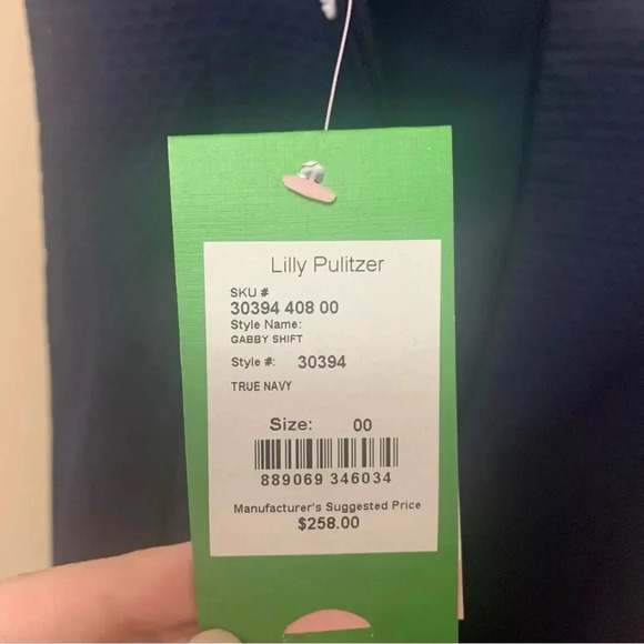 Lilly Pulitzer Gabby Shift Dress in True Navy Size 00 NWT New - Picture 11 of 14
